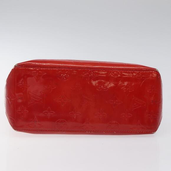 LOUIS VUITTON Monogram Vernis Reade PM Hand Bag Red Rouge M91088 - Picture 9 of 12